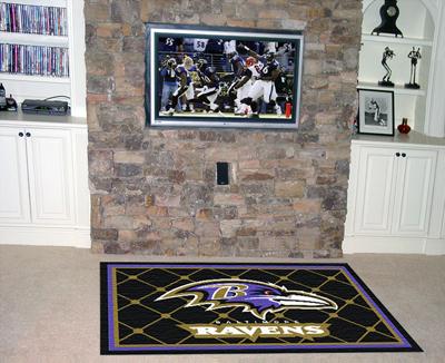 Fanmats 06561 Nfl Baltimore Ravens 4 X 6 Rug