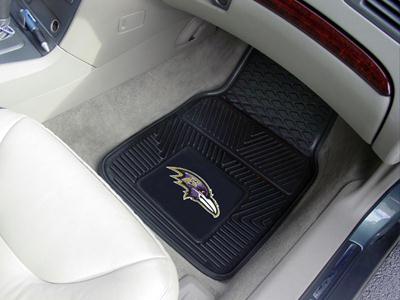 Fanmats 08755 Nfl Baltimore Ravens Heavy Duty 2Piece Vinyl Car Mats