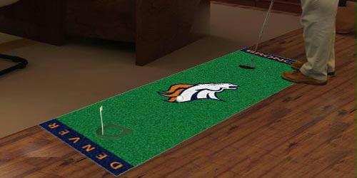 Fanmats 09010 Nfl Denver Broncos Golf Putting Green Mat