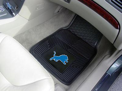 Fanmats 08895 Nfl Detroit Lions Heavy Duty 2Piece Vinyl Car Mats