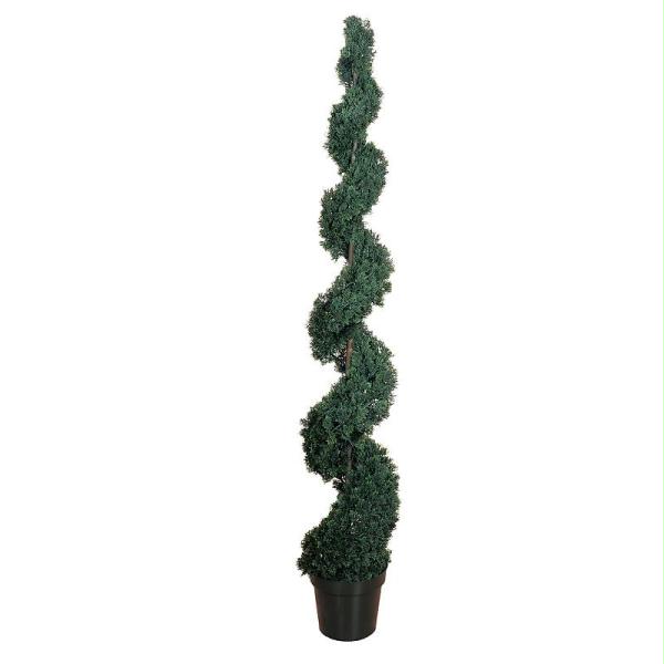 5167 6 ft. Cedar Spiral Silk Tree In-Door/Out-Door