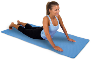 Ecowise 31673 Premium Pilates and Fitness Mat Ocean Blue