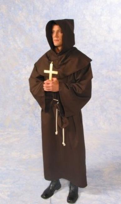 Alexanders Costume 10-025/b Monk Deluxe Robe - Black