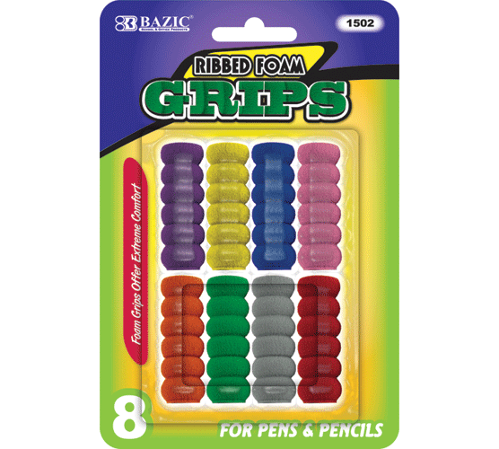 Bazic 150224 Wiggly Shape Foam Pencil Pen Grip Pack of 24