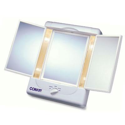Tm7lx Illumina Collection Two Sided Lighted Make-up Mirror With 3 Panels And 4 Light Settings
