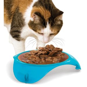 Smart Cat 2004B 5 Oz Wet Food Dish Blue Case Of 10