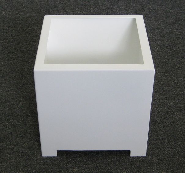 Sunscape Sp1s-white Square Planter Box - White - Small