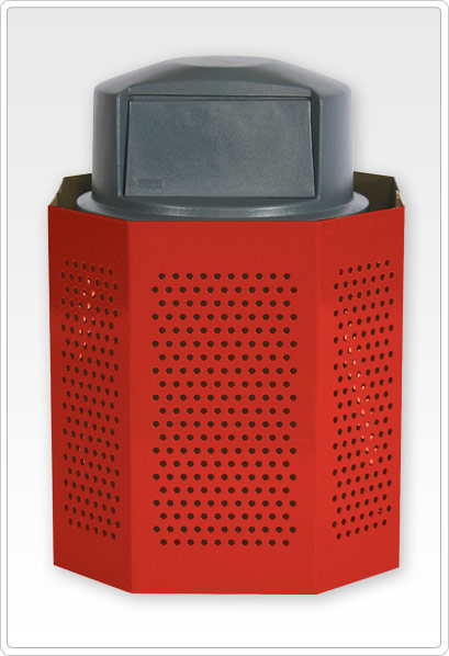 Sports Play 601-716 55 gal Trash Can - Heavy Duty Plastic Dome Lid Sports Play 601-716 55 gal Trash Can - Heavy Duty Plastic Dome Lid