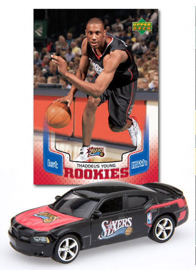 UPC 782870577423 product image for Upper Deck DCBKT078PHIAI NBA 1-64 Dodge Chargers Diecast with Basketball Card- 7 | upcitemdb.com