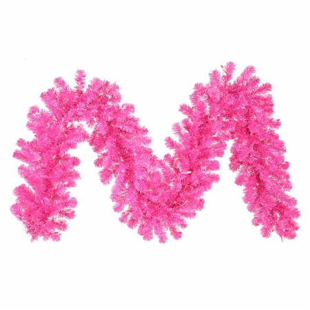 savealot shops - Christmas Garlands Vickerman B881713 9 ft. x 12 in. Christmas Tree Hot Pink Garland 70Pink 220T hot tub