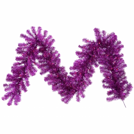 savealot shops - Christmas Garlands Vickerman B882113 9 ft. x 12 in. Christmas Tree Purple Garland 70Purple 220T hot tub