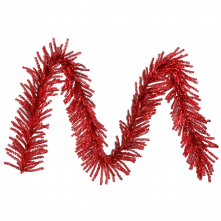 savealot shops - Christmas Garlands Vickerman B883210 9 ft. x 10 in. Christmas Tree Red Mini Garland 500T hot tub
