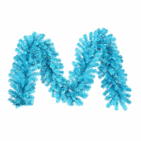 savealot shops - Christmas Garlands Vickerman B881313 9 ft. x 12 in. Christmas Tree Sky Blue Garland 70Teal 220T hot tub