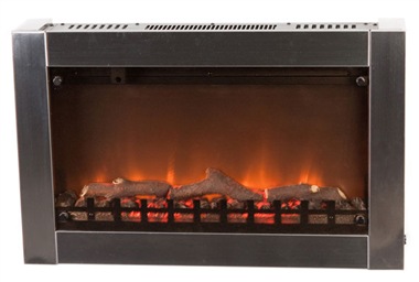 Well Traveled Living 60758 Stainless Steel Wall Mounted Electric Fireplace