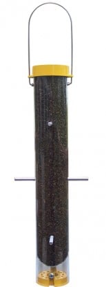 Buf16 Nyjer 16 Inch Bottoms Up Finch Feeder- Yellow