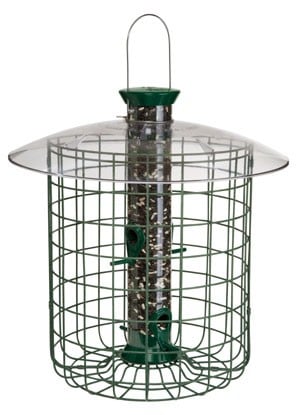 Sdc Squirrel Proof Sunflower Dome Cage Feeder - Green