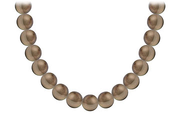 Fine Jewelry Vault NK18WTHCO08AAA109 Tahitian Pearl Necklace 18K White Gold 8.00 10.00mm