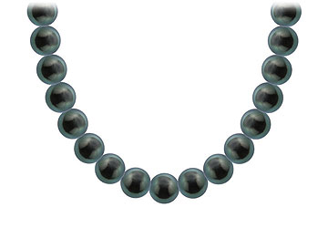 Fine Jewelry Vault NK18YTHPC08AAA109 Tahitian Pearl Necklace 18K Yellow Gold 8.00 10.00 MM