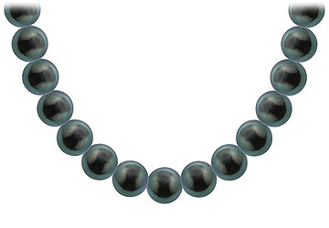 Fine Jewelry Vault NK18YTHPC12AAA109 Tahitian Pearl Necklace 18K Yellow Gold 12.00 14.00 MM