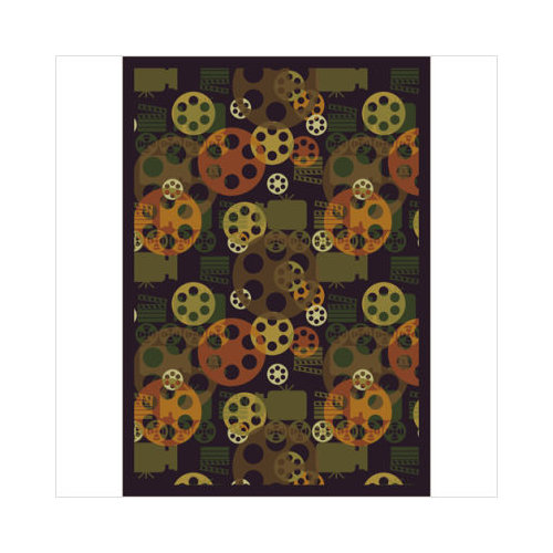 1585D-01 Blockbuster Plum 7 ft.8 in. x 10 ft.9 in. WearOn Nylon Machine Tufted- Cut Pile Gaming and Entertainment Rug