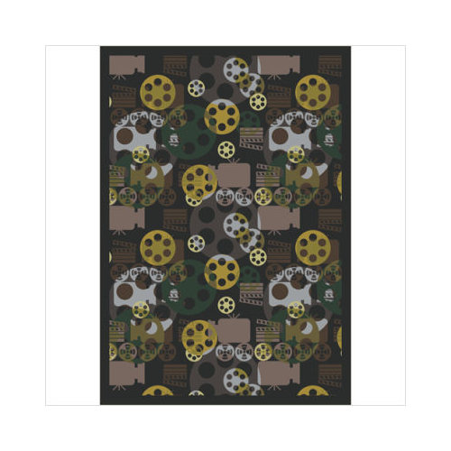 1585D-02 Blockbuster Charcoal 7 ft.8 in. x 10 ft.9 in. WearOn Nylon Machine Tufted- Cut Pile Gaming and Entertainment Rug