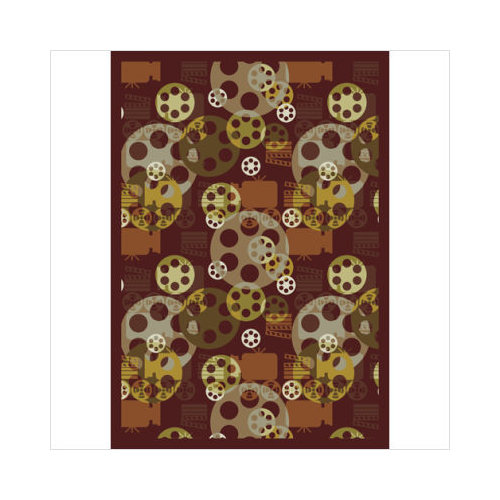 1585D-03 Blockbuster Burgundy 7 ft.8 in. x 10 ft.9 in. WearOn Nylon Machine Tufted- Cut Pile Gaming and Entertainment Rug