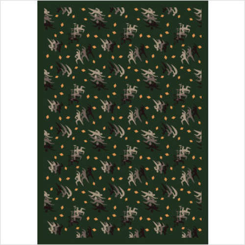 1425d-04 Fitness Zone Sage 7 Ft.8 In. X 10 Ft.9 In. 100 Pct. Stainmaster Nylon Machine Tufted- Cut Pile Sports Rug