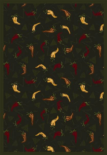 1525D-02 Jalapeno Fiesta Emerald 7 ft.8 in. x 10 ft.9 in. WearOn Nylon Machine Tufted- Cut Pile Whimsy Rug