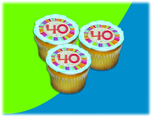 cupcake ideas for 40th birthday. 40th Birthday Party Supplies