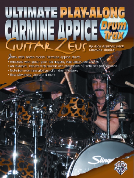 Alfred 000739B Ultimate PlayAlong Drum Trax Carmine Appice Guitar Zeus  Music Book