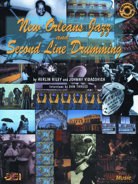 Alfred 00MMBK0043CD New Orleans Jazz and Second Line Drumming  Music Book