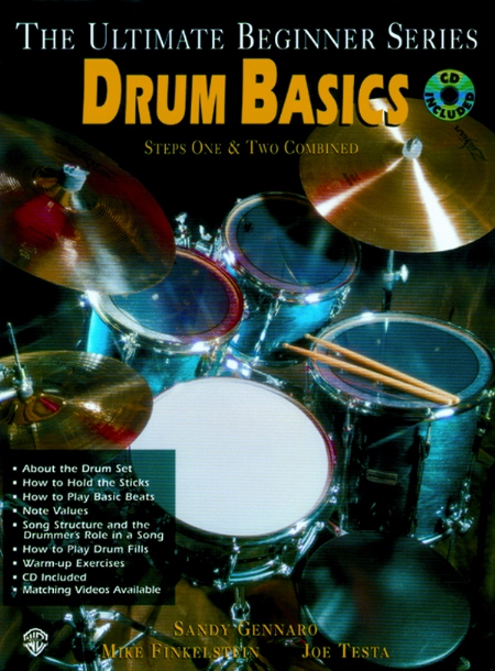 Alfred 00UBSBK001CD Ultimate Beginner Series Drum Basics  Music Book