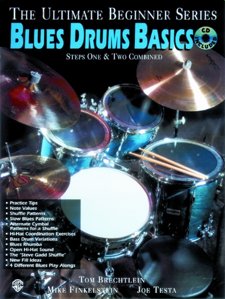 Alfred 00UBSBK003CD Ultimate Beginner Series Blues Drums  Music Book
