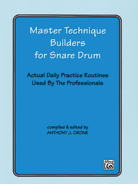 Alfred 00EL02897 Master Technique Builders for Snare Drum  Music Book