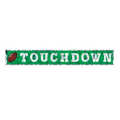 Beistle 57110 Metallic Touchdown Fringe Banner - Pack Of 12