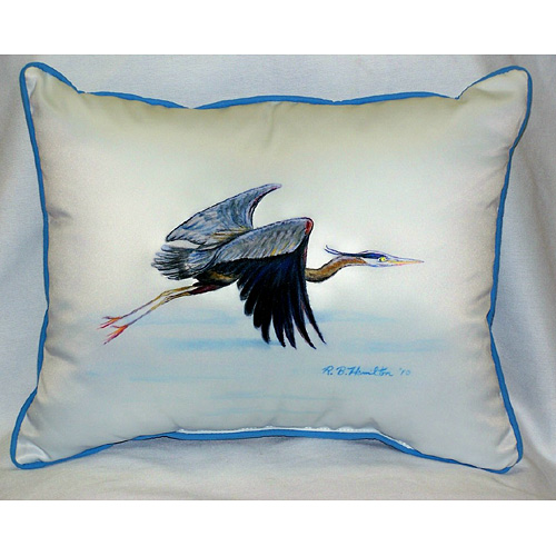 Eddie's Blue Heron Art Only Pillow 16''x20''