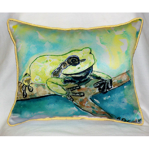 Betsy's Frog Art Only Pillow 16''x20''
