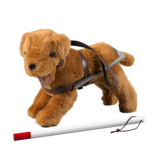 Cf100-d06 Seeing Eye Dog And Cane