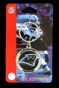 American Metal SFK171Z NFL Key Ring Carolina Panthers Logo