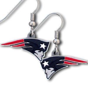 American Metal FDE120 NFL Dangling Earrings New England Patriots Logo
