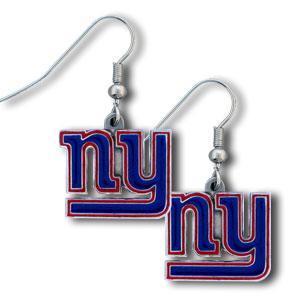 American Metal FDE090 NFL Dangle Earrings New York Giants