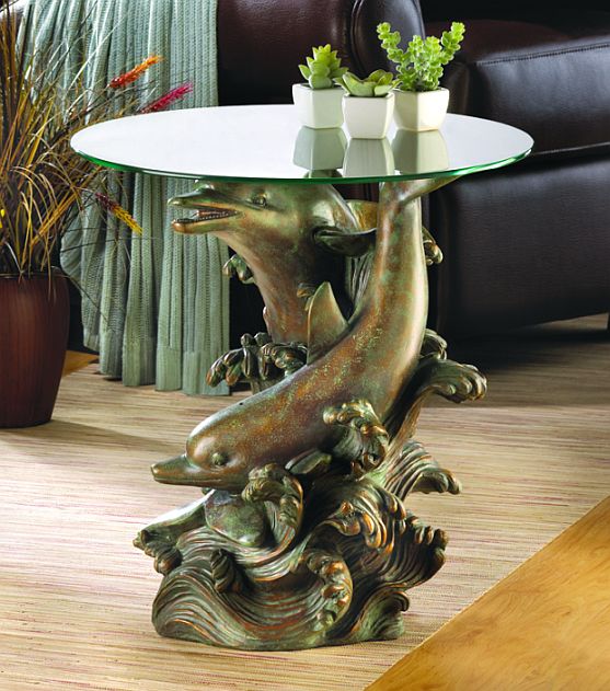 Dolphin Accent Table