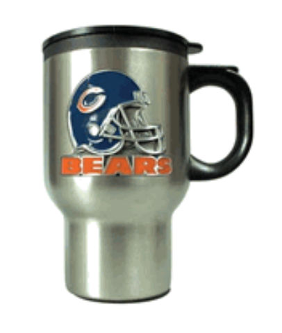 Great American Products 79101 Stainless Steel Thermal Mug W/ Pewter Emblem Chicago Bears