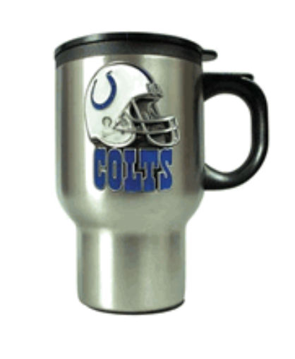 Great American Products 79124 Stainless Steel Thermal Mug W/ Pewter Emblem Indianapolis Colts