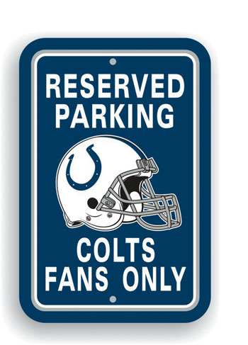 Fremont Die#44; Inc. 90224 Plastic Parking Signs Set Of 2 Indianapolis Colts