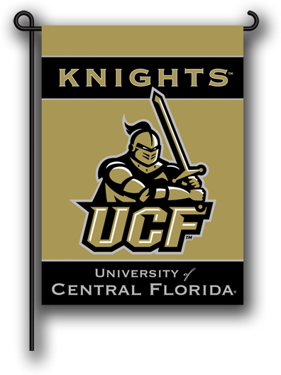 Bsi Products 83059 2Sided Garden Flag Set W/ #11213 Garden Pole Central Florida Golden Knights