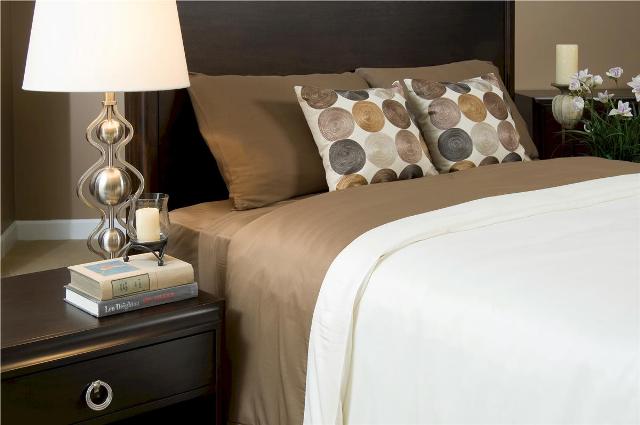 BedVoyage 11981334 Twin Mocha/Ivory Duvet Cover