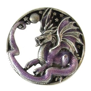 American Metal V8E Pewter Belt Buckle Dragon