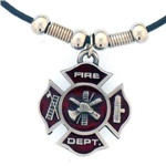 American Metal PT253S Earth Spirit Necklace Maltese Cross