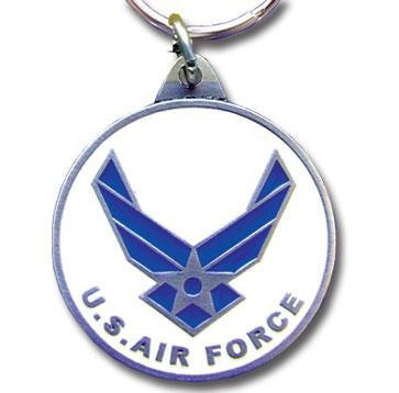 American Metal KRS4 Armed Forces Pewter Key Ring Air Force